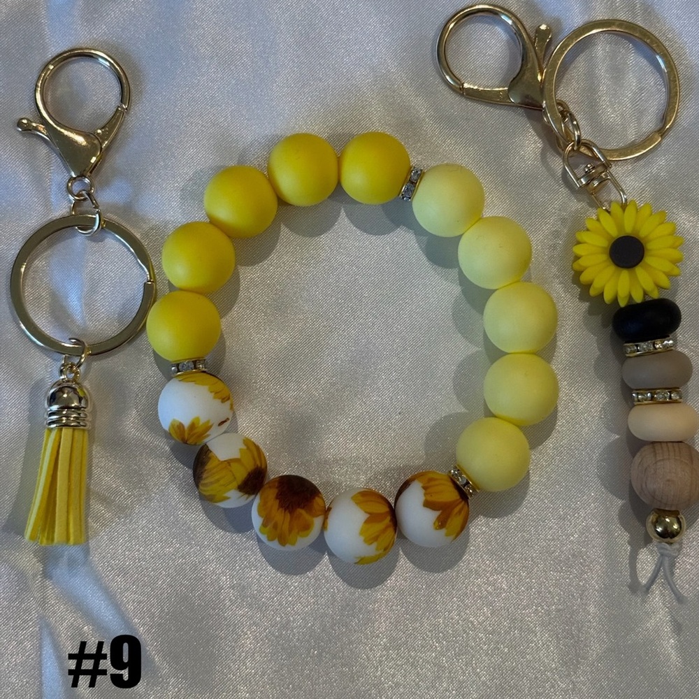 Beaded Tassel Keychain Bracelet & Bag Charm Set (Pick 1 Set) - Picture 13 of 13
